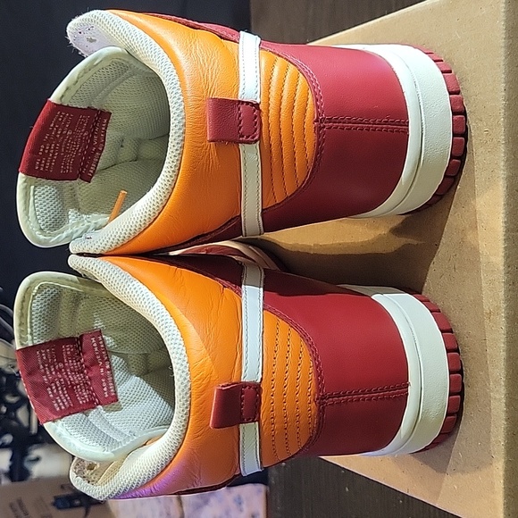 Nike Dunk High Rare "Varsity Red Orange Blaze" (2007) Mens 7.5 Womens 9 EUC - Picture 5 of 10
